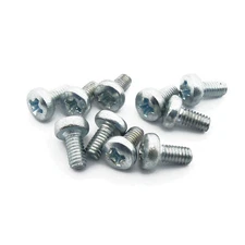 M2.5 x 5mm, Phillips Pan Head Screws, 4.8 Steel, Zinc Plated