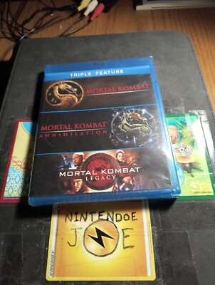 Triple Feature: Mortal Kombat 1,2,&3 (Blu-ray, 2014, 3-Disc Set) New Sealed