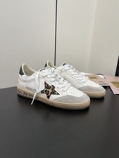 G-olden Goose Ladies Ballstar Leopard Print Graffiti small Dirty Shoes Sneakers
