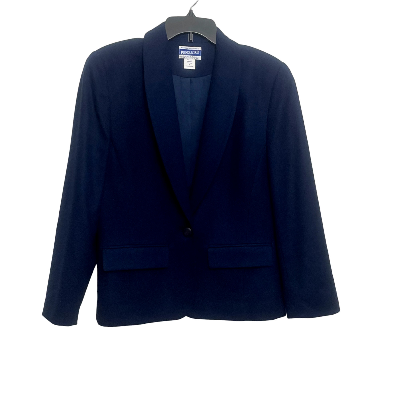 Pendleton Navy 8 100% Wool Blazer Jacket Classic … - image 3