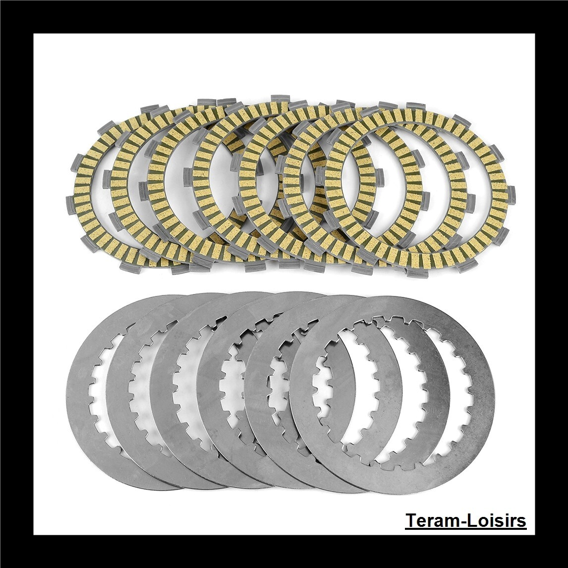 Kit disques d'embrayage garnis et lisses pour Honda CR 125 R de 1986 à 1999