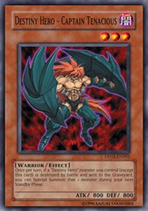 Destiny Hero - Captain Tenacious - DP05-EN002 - Common - 1st Edition x3 - Near M