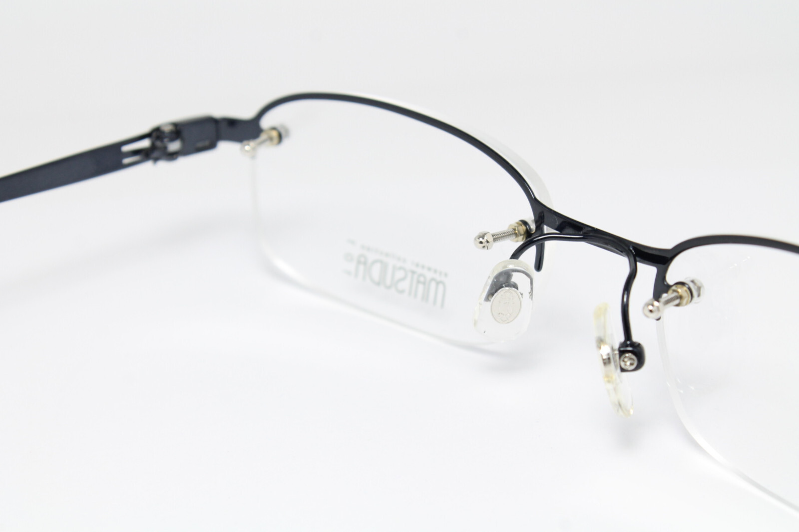 MATSUDA 14628 NV 5318 Original Vintage Eyeglasses Frame Navy Blue HalfRim eBay