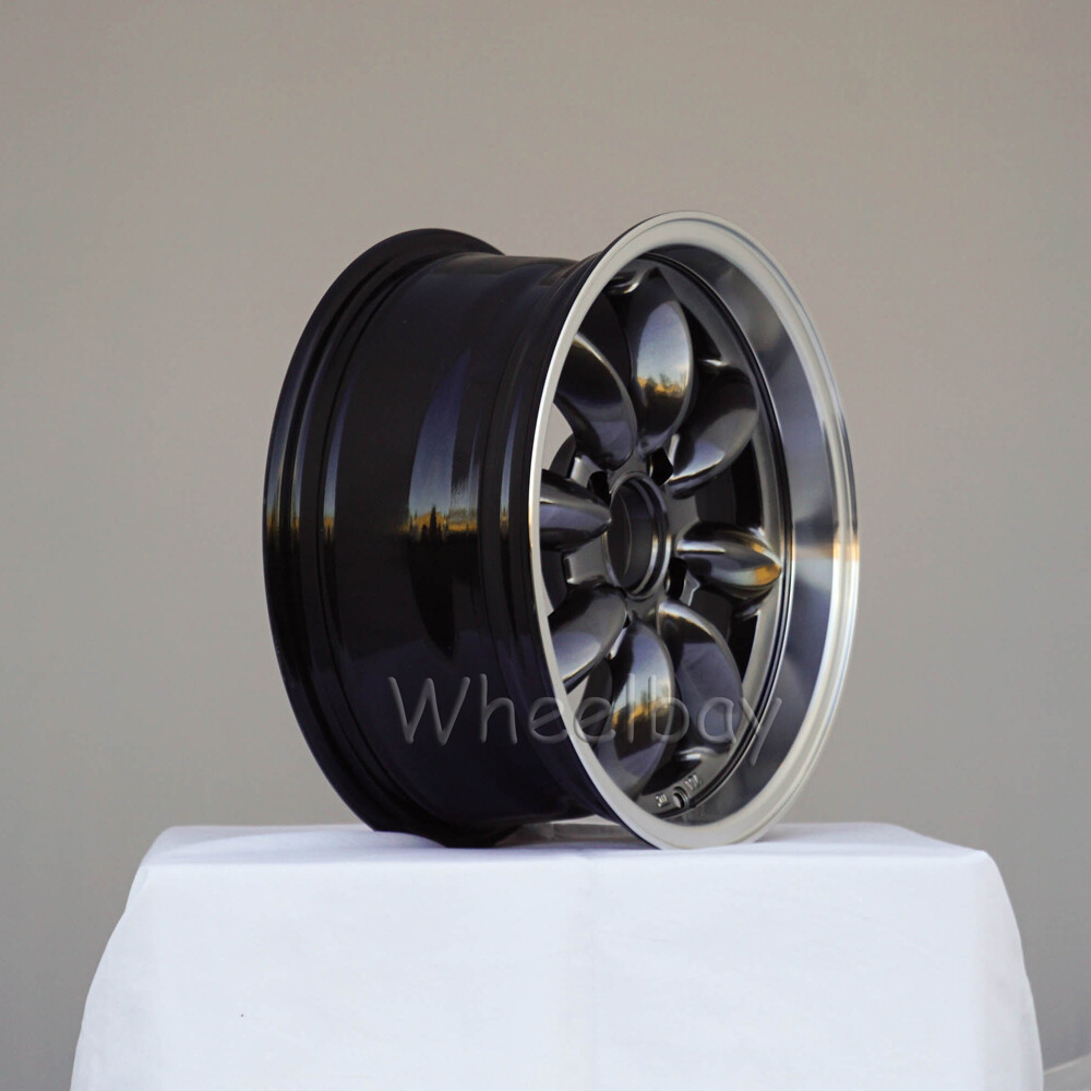 4 PCS ROTA WHEEL RB 15x7 4x114.3 4 ROYAL HYPERBLACK BIG CAPS