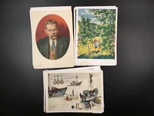 Soviet art postcards, paintings by famous artists, *49