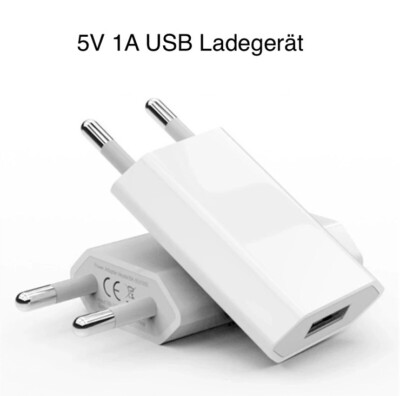 USB 5V 1A Ladegerät Adapter Netzteil Charger Netzstecker Steckernetzteil DE