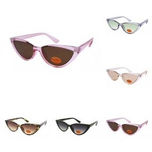 Round Pointy Cat Eye Sunglasses Tinted Lens Uv400 90s Retro Style Pink Green Tor Ebay