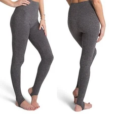 Assets Spanx By Sara Blakely size Xl hi waisted seamless stirrup leggings gray