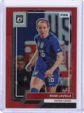 Rose Lavelle 2022-23 Panini Donruss Optic Red Prizm /165 #128 USWNT