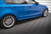 Seitenschweller Ansatz FüR BMW 1Er M-Paket E87 Facelift Schwarz Schweller