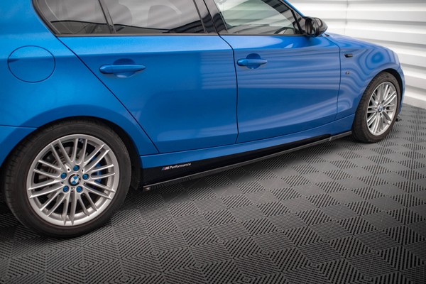 Seitenschweller Ansatz FüR BMW 1Er M-Paket E87 Facelift Schwarz Schweller-image