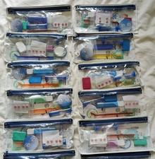 **10 X Orthodontic Travel Kit Brace Cleaning Starter Kit Brush Wax Tablet**