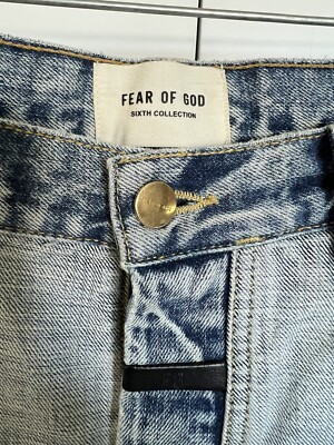 Fear of God Sixth Collection Reverse Inside Out Jeans size 28 x 30
