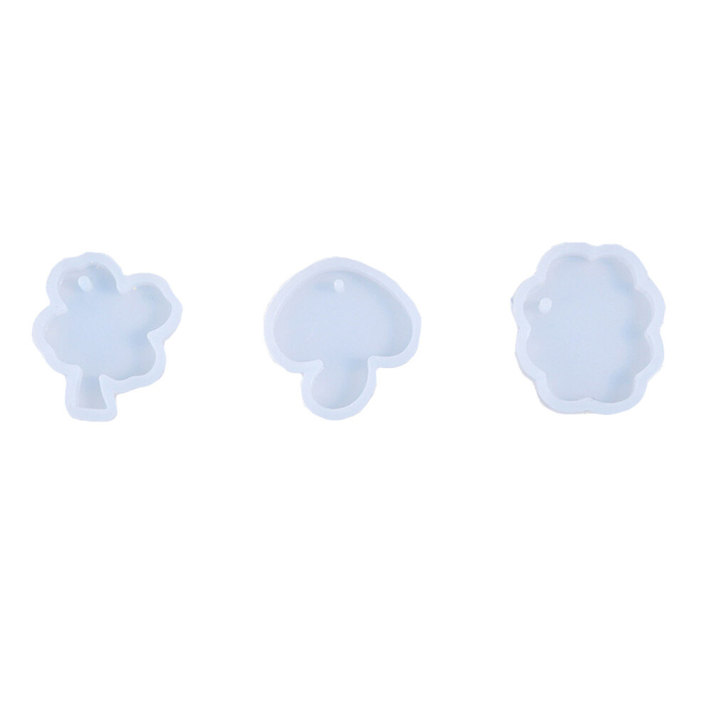 3pcs Diy Crystal Epoxy Epoxy Resin Resin Art Molds Ear Pendant Resin Resin Soap