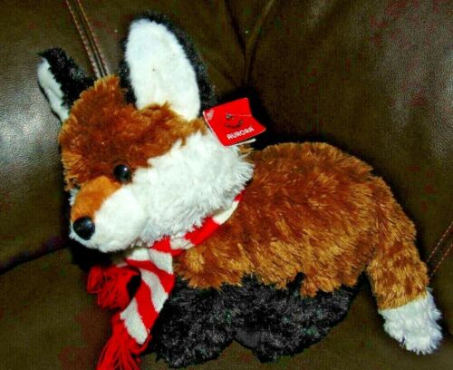 Plush Aurora Red Fox 14" long with Scarf - Picture 3 of 4