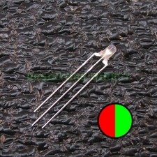 20pcs Red/Green BiColor Dual LED Diffused Lens 3mm Common Cathode Round 20x Z42
