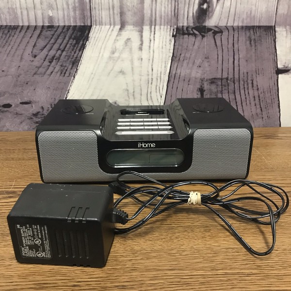 iHome iH8 Speaker With Docking Station and Radio Black for sale