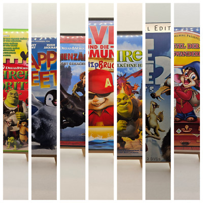 Kinder DVD - Verschiedene - Dreamworks - Pixar - Ice Age - Shrek - Happy Feet