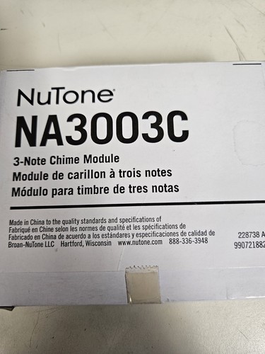 NuTone NA3003C 3-Note Chime Module for NM100WH or NM200WH Radio ...