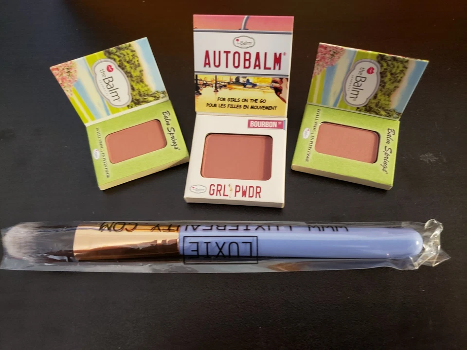 theBalm 2 Balm Springs In Full Swing~ 1 Autobalm in Bourbon (3 Blush) w/Brush