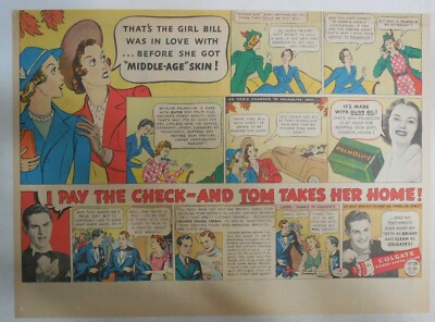 Palmolive Soap Ad: That's The Girl Bill Used To Love 1930's Size: 11 x 15 inches
