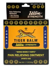 Tiger Balm Pain Relieving Ointment,Sports Size 50g Relief for Hand Arthritis
