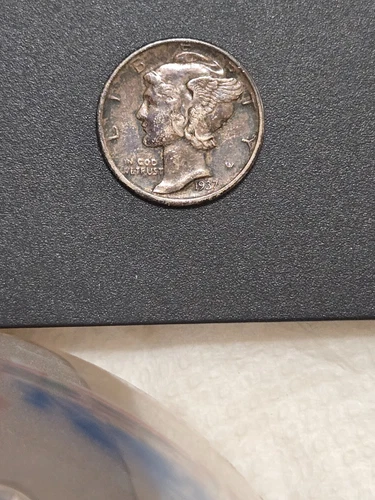 1937 Mercury Dime XF J95