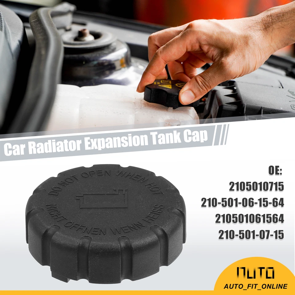 Car Radiator Coolant Reservoir Tank Cap Single Custom for Mercedes-Benz W204 - Image 3 of 4