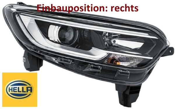 Hella 1EL011770-861 Hauptscheinwerfer Rechts Scheinwerfer FüR Renault-image