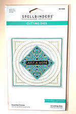 Spellbinders ESSENTIAL CIRCLES With Dotted Detail Die Set. Retired. 23 retail
