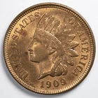1909 Indian Head Penny Cent Brilliant Uncirculated (BU) RB