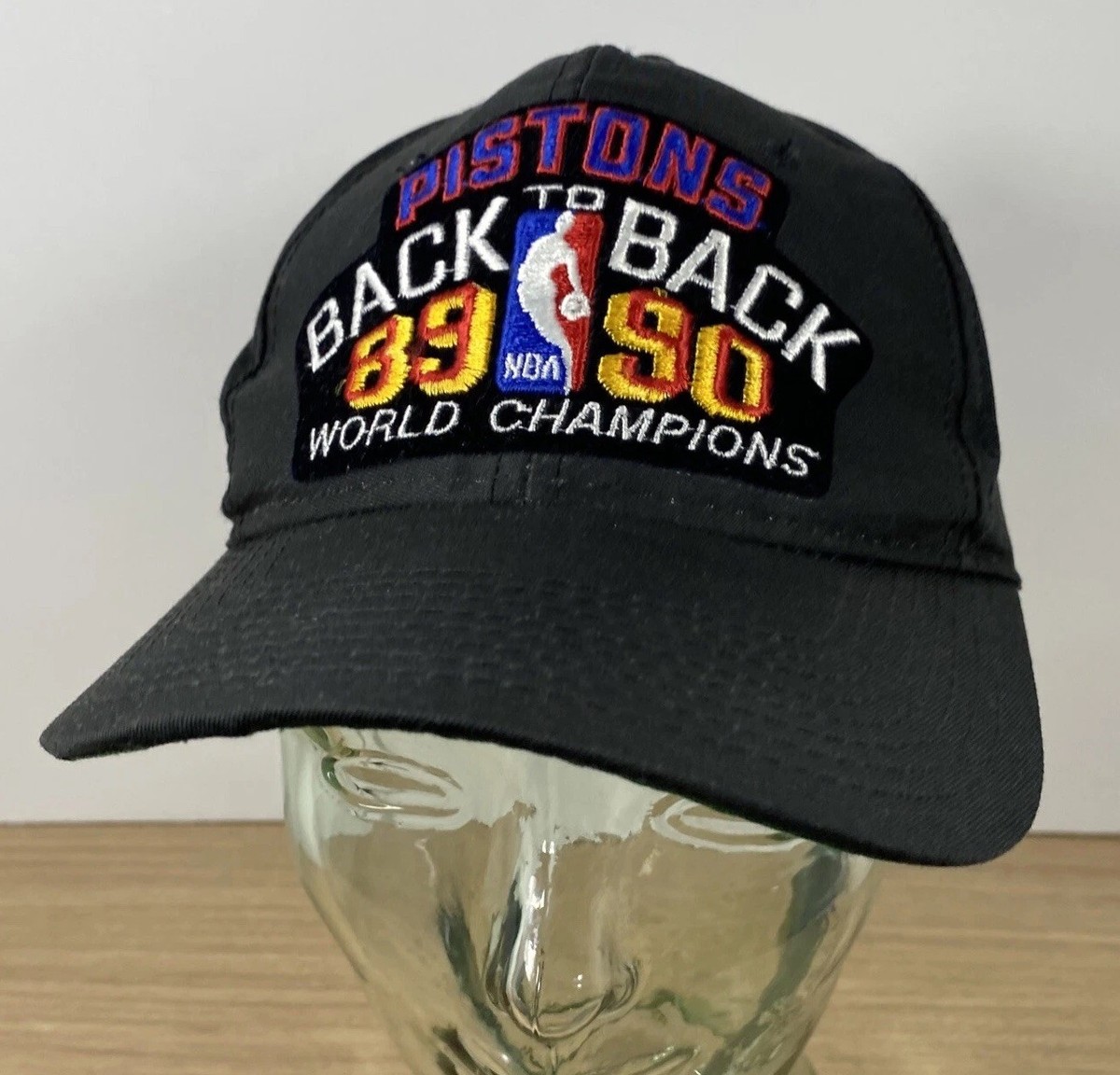 Vintage Detroit Pistons NBA Back to Back 89-90 World Champions Hat
