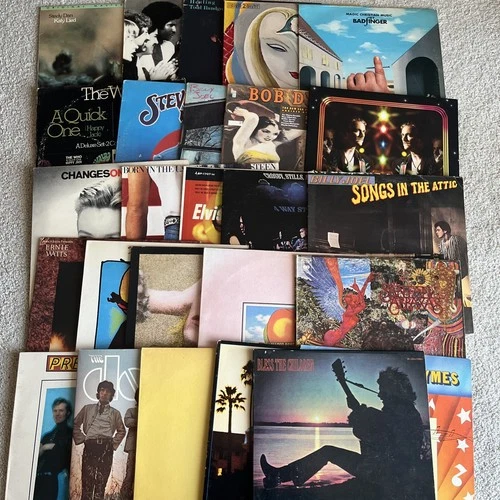 Classic Rock - 26 x Vinyl LP Lot - Bowie, Eagles, Allman Brothers, Dylan & More