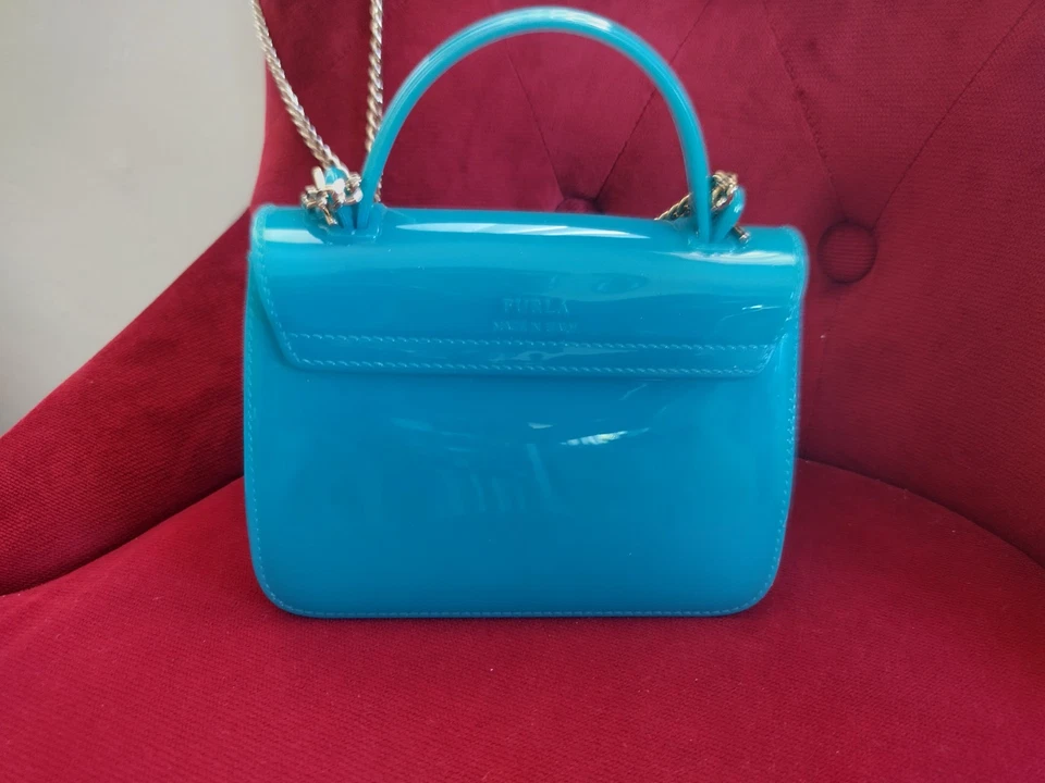 Bandolera Pretty Furla Verde Goma Mini Candy Bon Bon Verde Esmeralda Foto 4 de 4