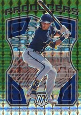 2021 Panini Mosaic Christian Yelich Producers Green Mosaic Prizm #P5 Milwaukee