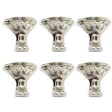  20 PEZZI Piedini per Scatola Vintage in Metallo per Scatole Ricambio Gambe per Mobili