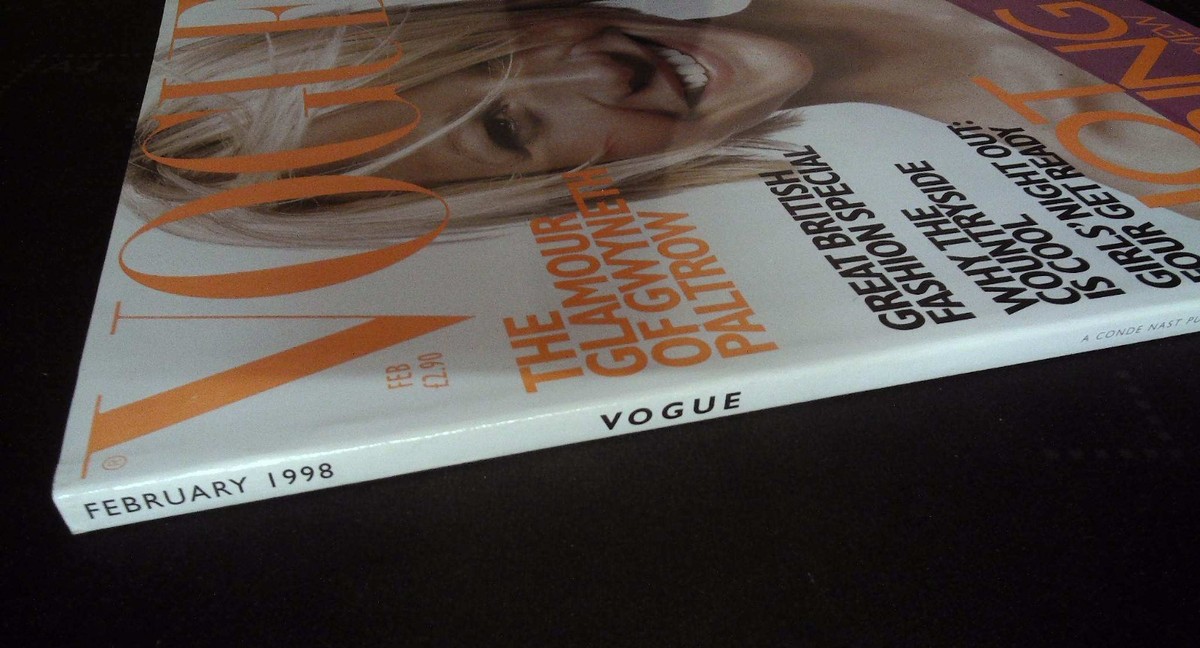 Vintage UK British Vogue Magazine January 1998 No2 for sale online