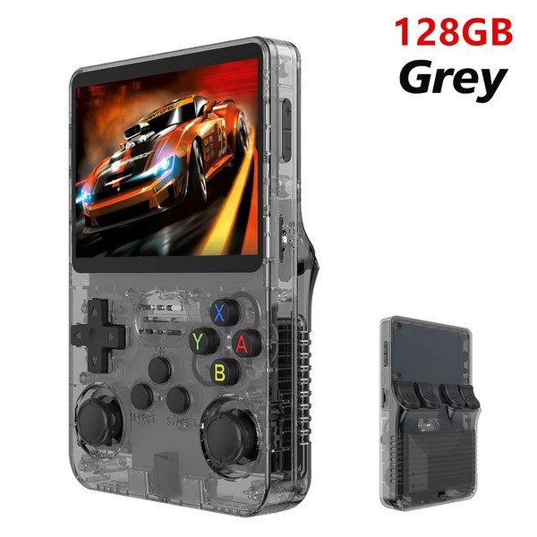 Consola de videojuegos portátil Retro R36S, pantalla IPS de 3,5 pulgadas, 128GB,