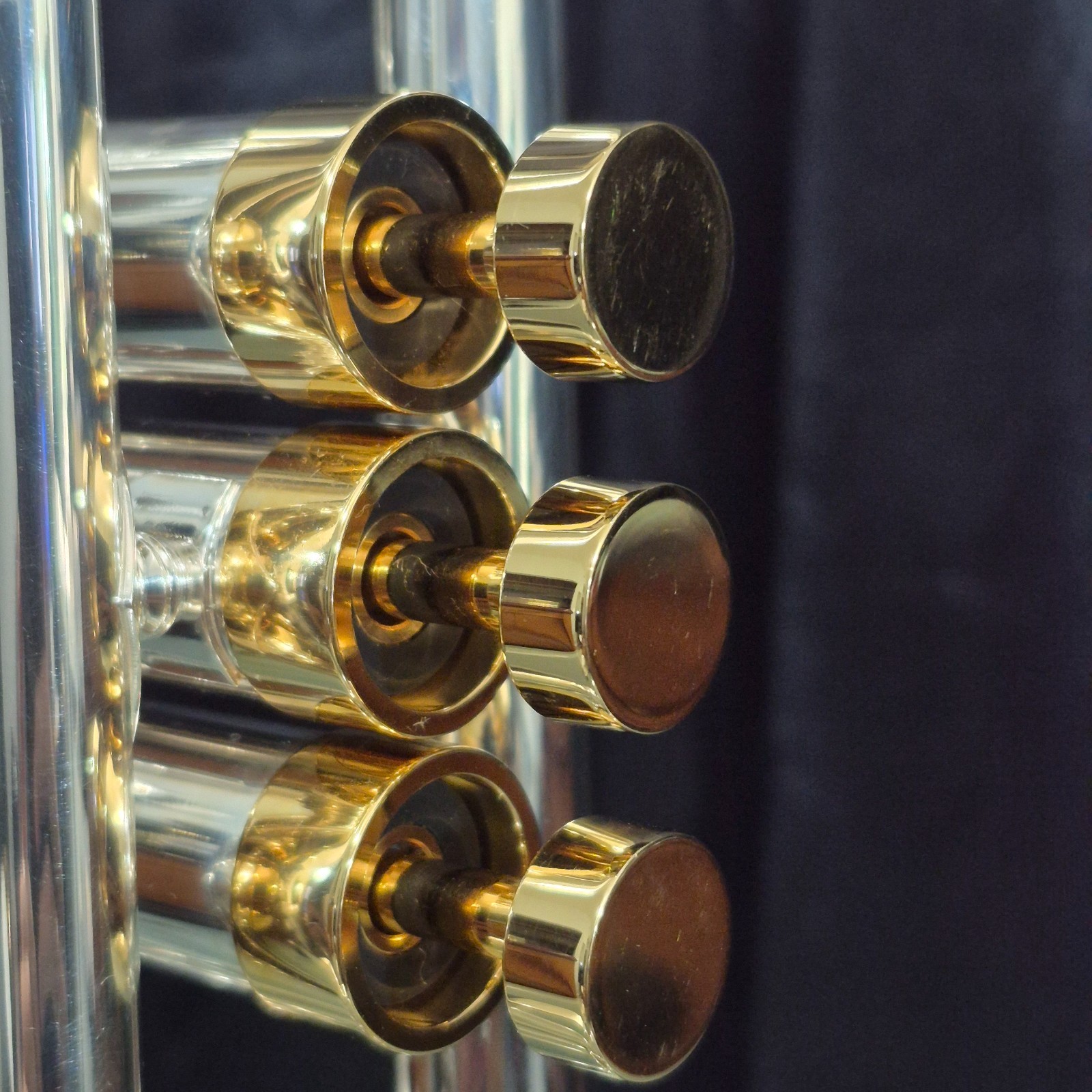 KGUBrass Trumpet Trim Kit Yamaha HEAVY + Valve Stems - Gold Plated 24K