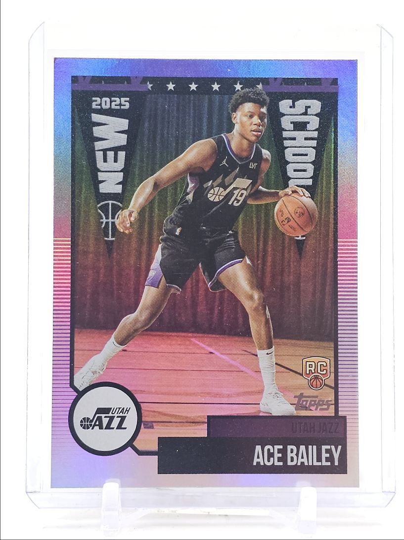 ACE BAILEY 2025-26 TOPPS NEW SCHOOL ROOKIE RAINBOW JAZZ C RC Q2264