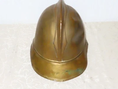 Antiker Helm Feuerwehr Messinghelm wohl um 1900 ! N80 - Bild 1 von 4