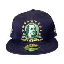 Stay Hustlin' New Era Fitted Size 7 3/8 Hat