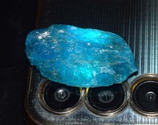 Cristal de apatita azul natural en bruto 62,35 quilates, piedra de apatita en...