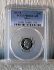 2001-S Silver Proof Roosevelt Dime 10c PCGS PR70DCAM Deep Cameo Perfect Coin!