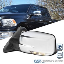Fits 09-12 Dodge Ram 1500 Chrome Power Heat Driver Side Mirror Led Signalpuddle Fits 09-12 Dodge Ram 1500 Chrome Power Heat Driver Side Mirror Led Signalpuddle