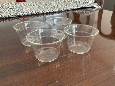 Vintage 1950s Schott Mainz Jena Glas  clear  Glasses Four-Piece Set