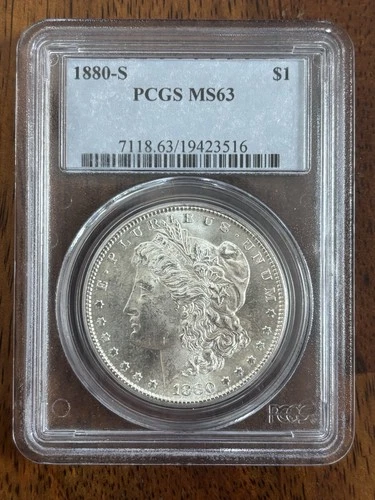 New Listing1880 Morgan Dollar $1 PCGS MS63 Uncirculated Silver Coin San Francisco Mint