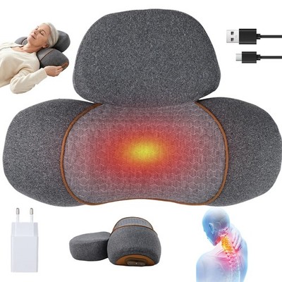 3 in 1 Massagegerät Massagekissen mit Wärmefunktion für Nacken Schultern Rücken