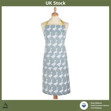 Image of Charming Geese Novelty Cotton Cooking Apron With Pocket Grey White One Size