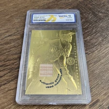 2000   23K Gold Feel The Game Relics Derek Jeter  Bat   WCG 10  New York Yankees